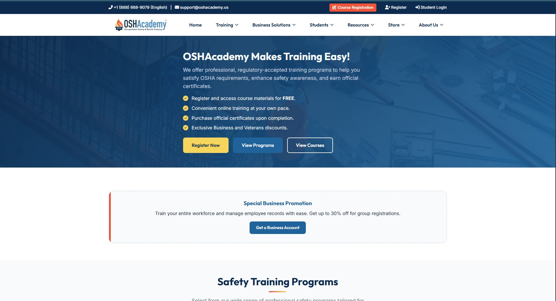 OSHAcademy US